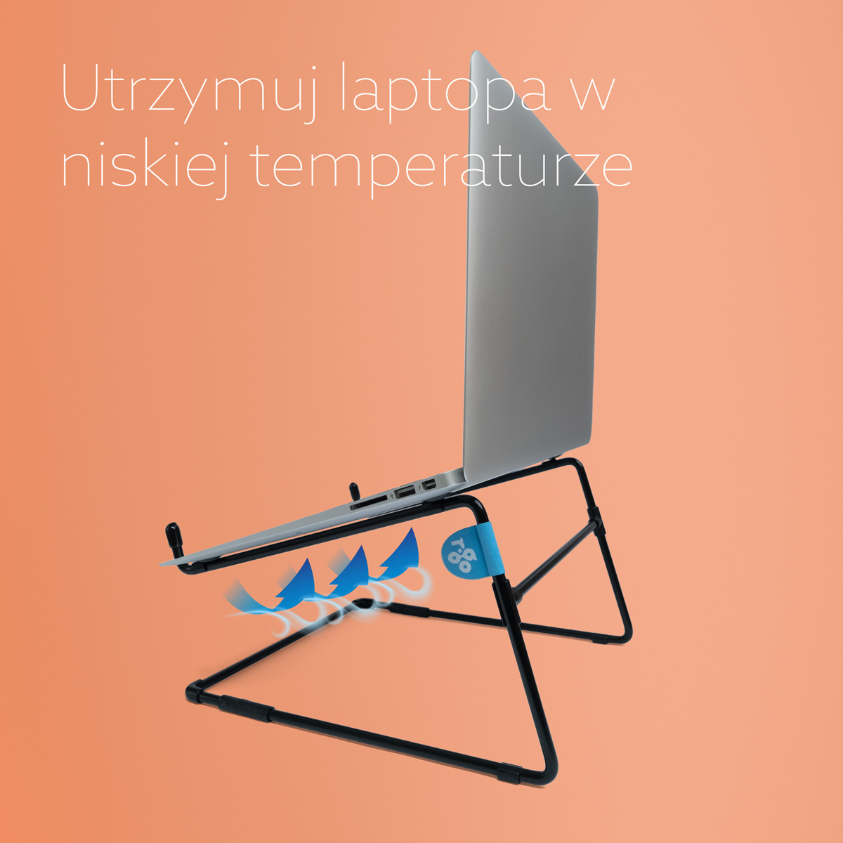 Stalowa biurowa podstawka pod laptopa R-Go