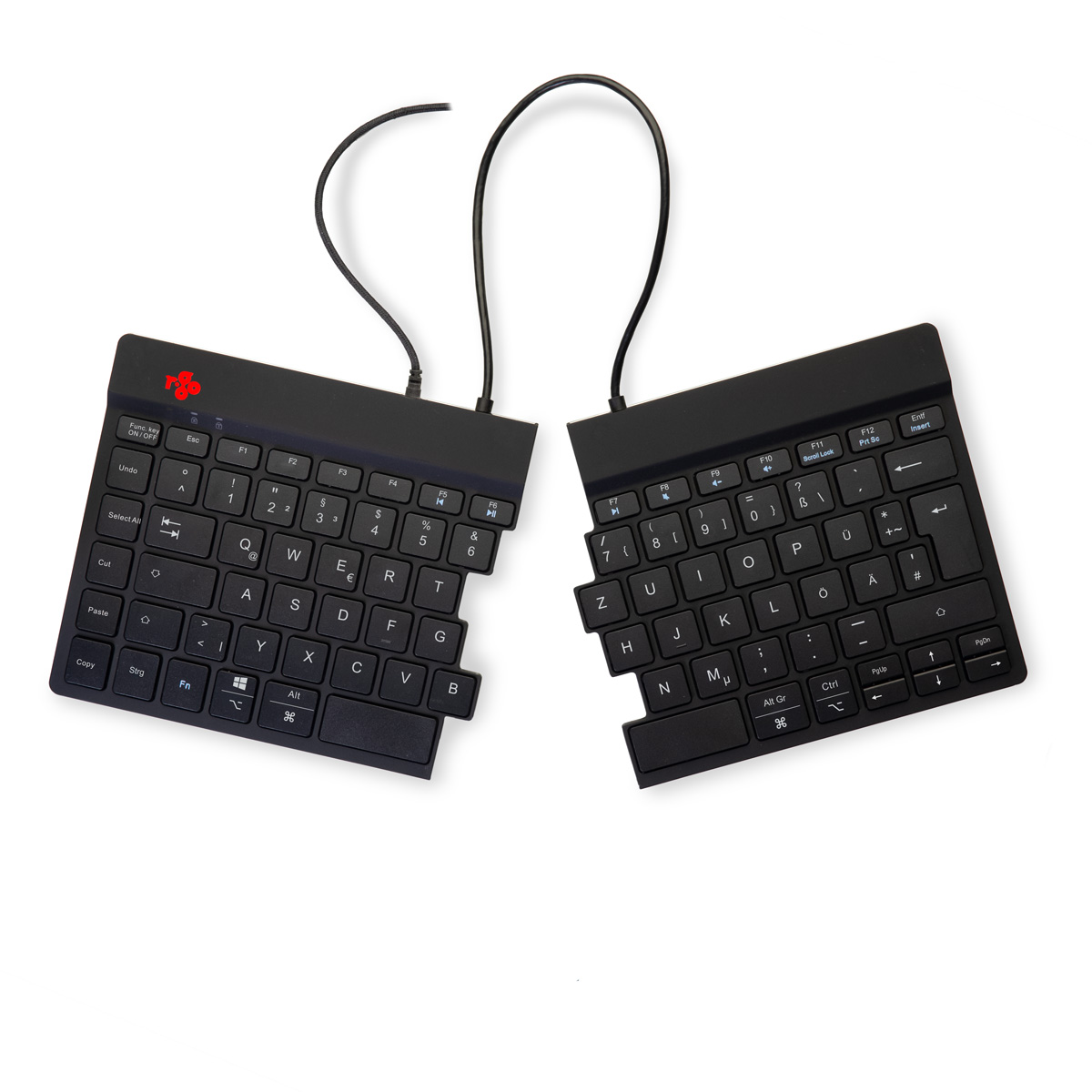 R-Go Split Break (zwart, bedraad, QWERTZ – DE)