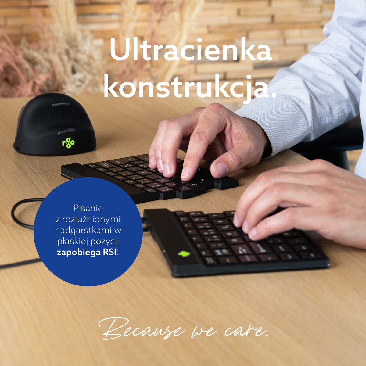 R-Go Split Break (czarna, przewodowa, QWERTY – IT)