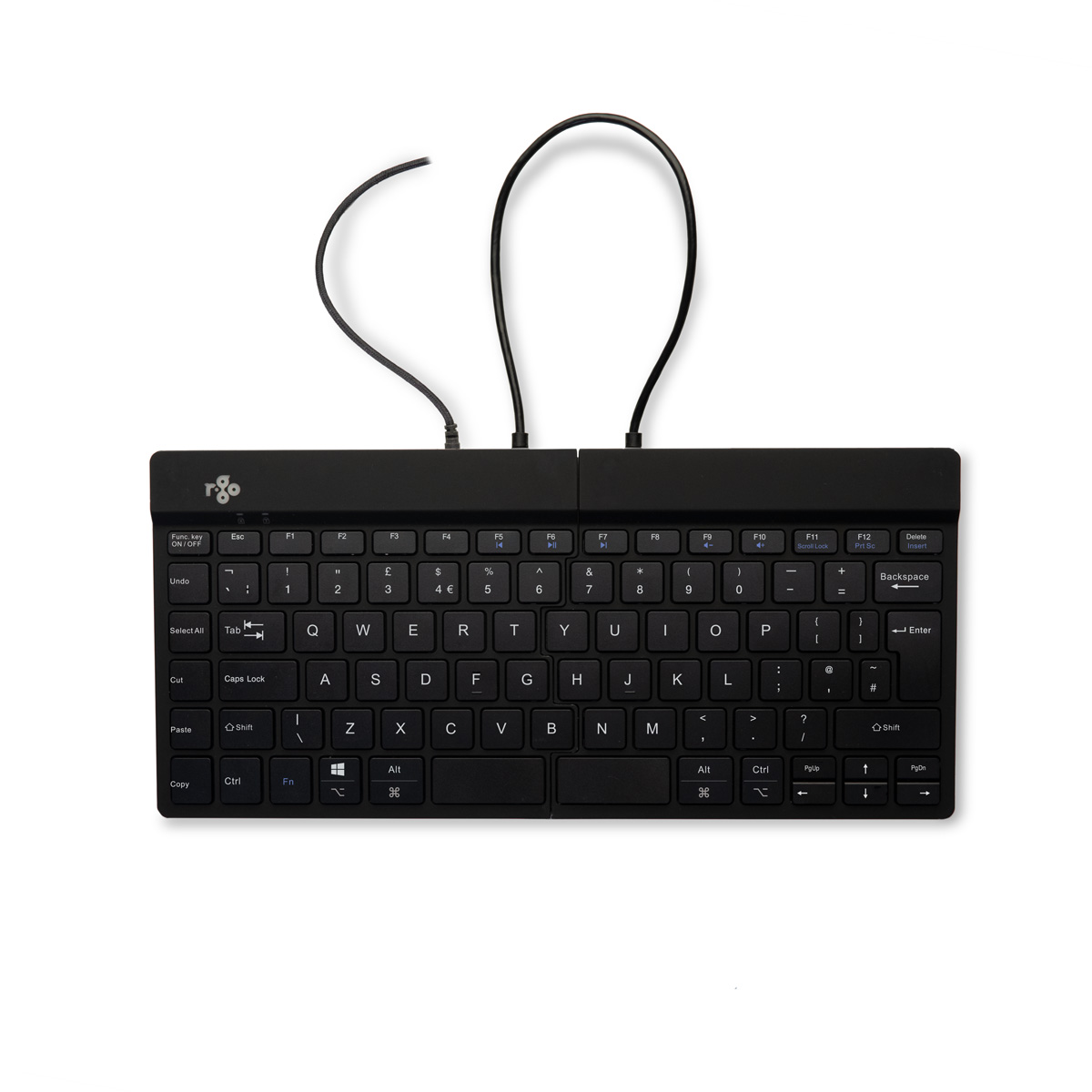 R-Go Split Break (zwart, bedraad, QWERTY – UK)