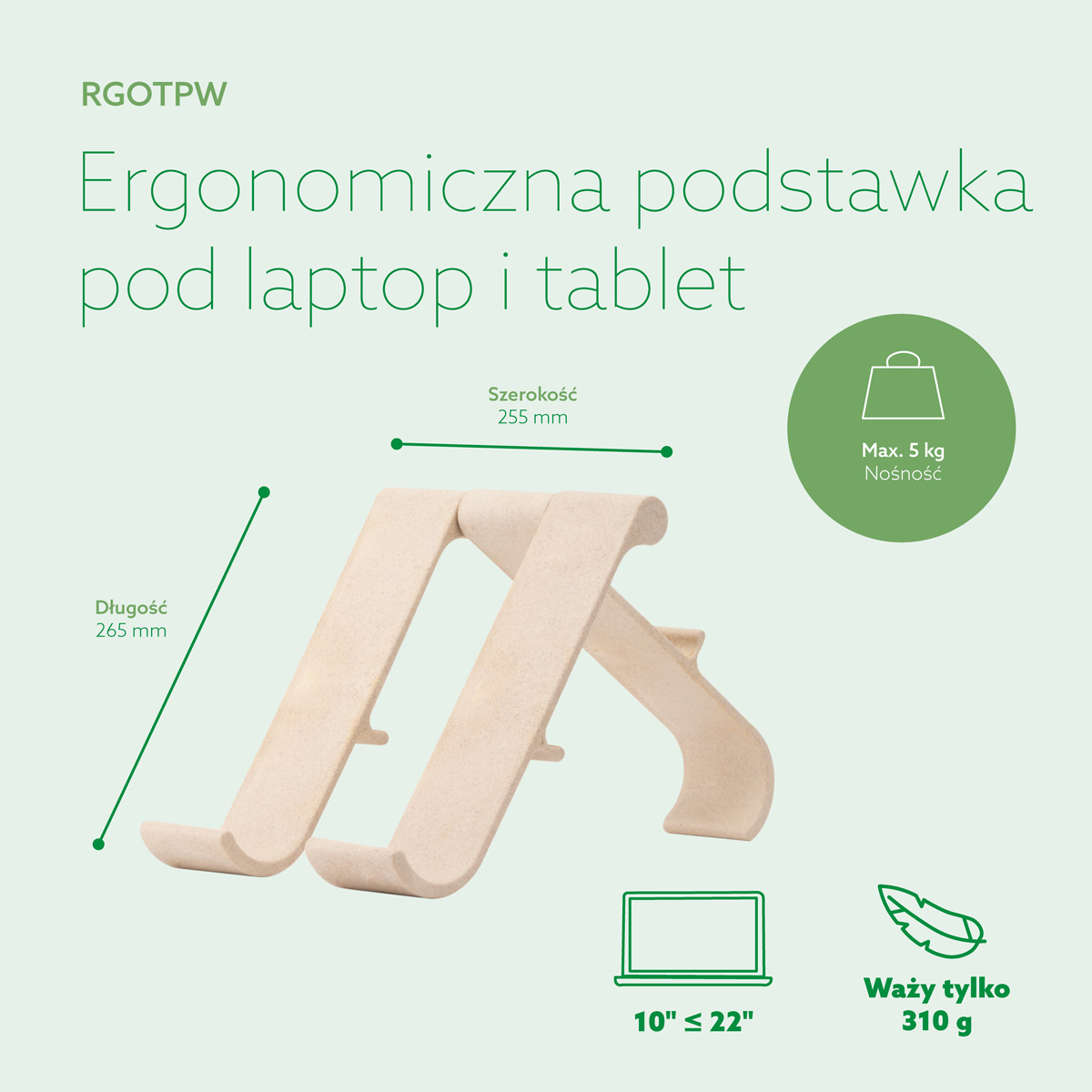 Podstawka pod laptop i tablet R-Go Treepod