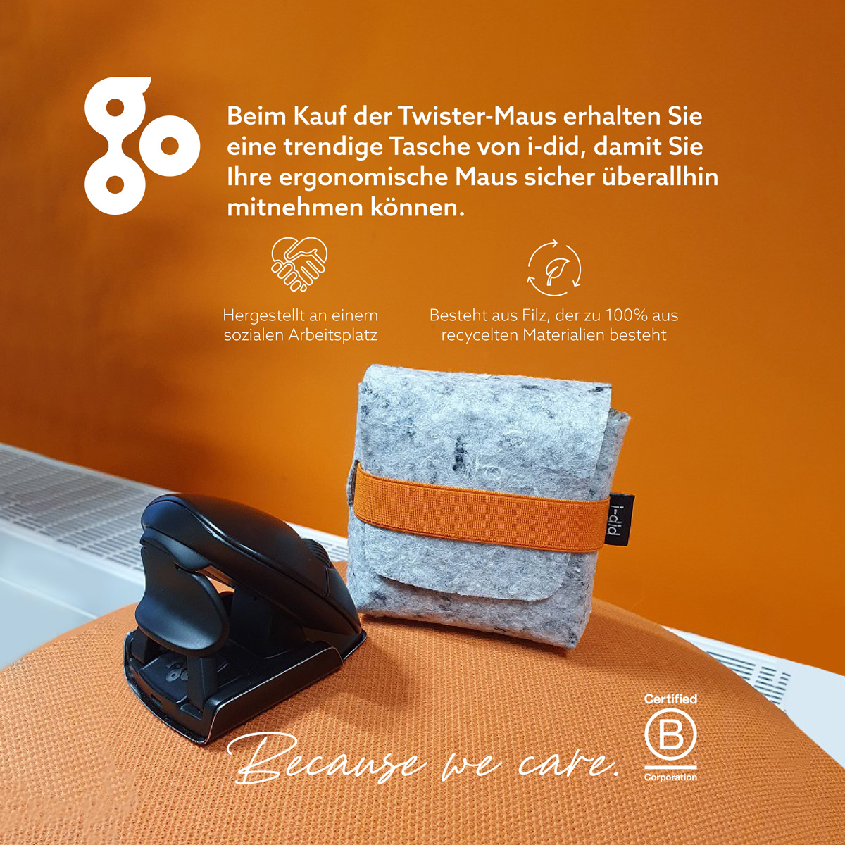 R-Go Twister Beidhändige Maus