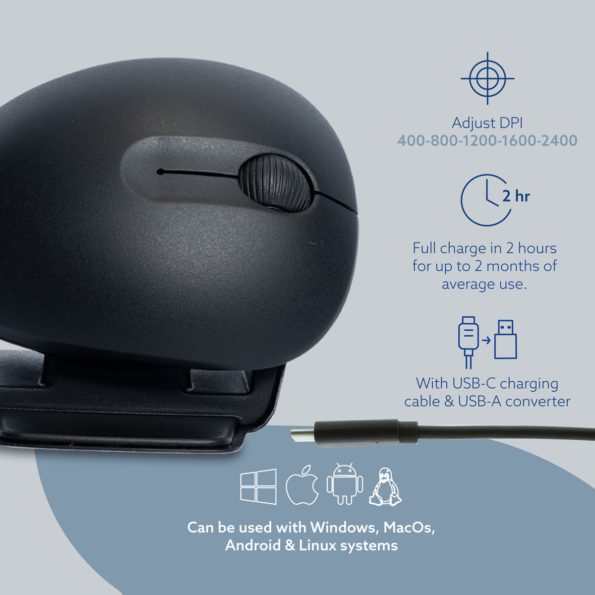 R-Go Twister Ambidexter Mouse