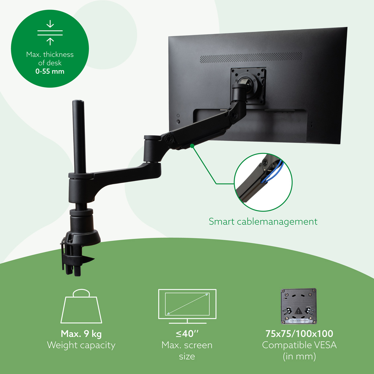 R-Go Single monitor arm (Caparo)