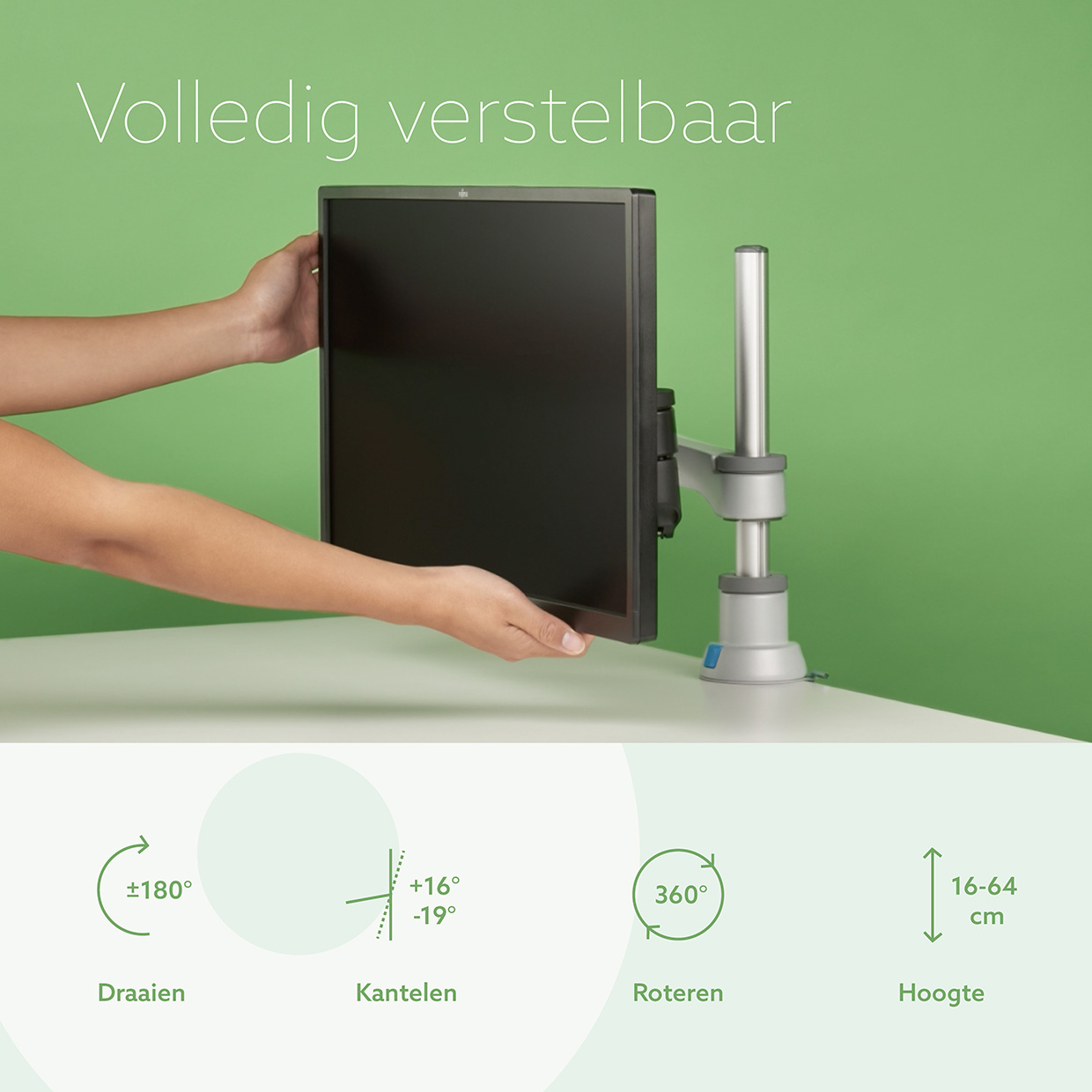R-Go Enkele monitorarm (Zepher)