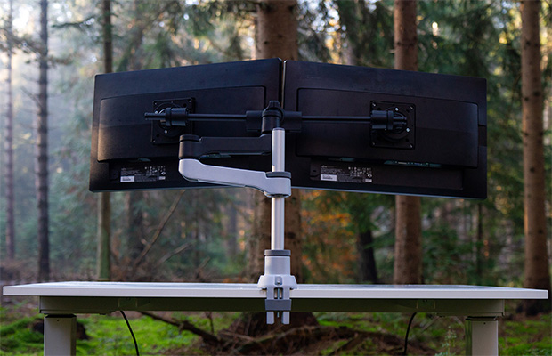 R-Go Double monitor arm (Zepher)