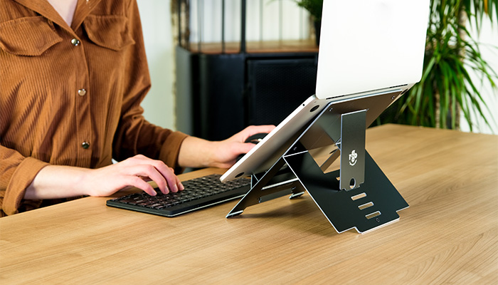 R-Go Riser Flexible Laptop stand (silver)